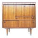 Vintage teak secretary, bar cabinet, sideboard, desk.