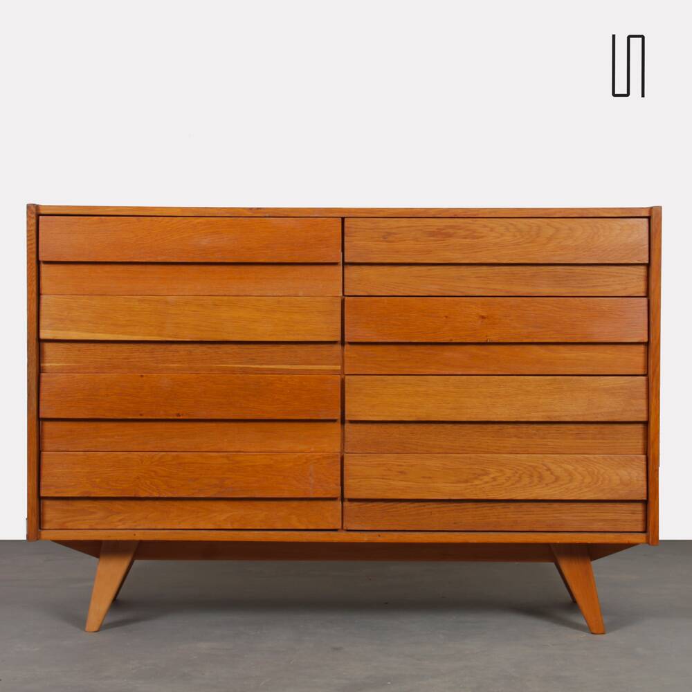 Commode en bois par Jiri Jiroutek, modèle U-453, vers 1960