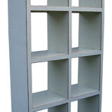 Chinese library shelf cracked lacquer ecru