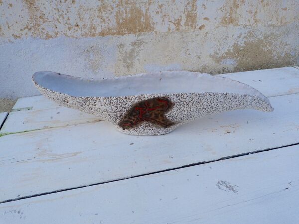 Coupe à fruit Vallauris fat lava vintage 1950/1960