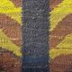 Tapis kilim en laine vintage design Maria Janowska (Zachód) coucher de soleil