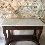 Empire console with light marble