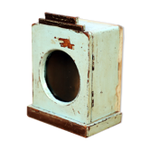 Burmese teak clock box