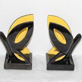 Pair of ceramic book greenhouse