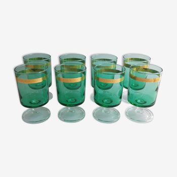 Set of 8 vintage glasses