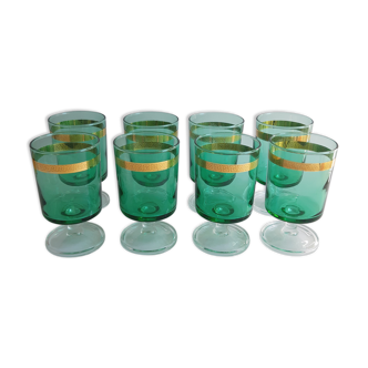 Set of 8 vintage glasses
