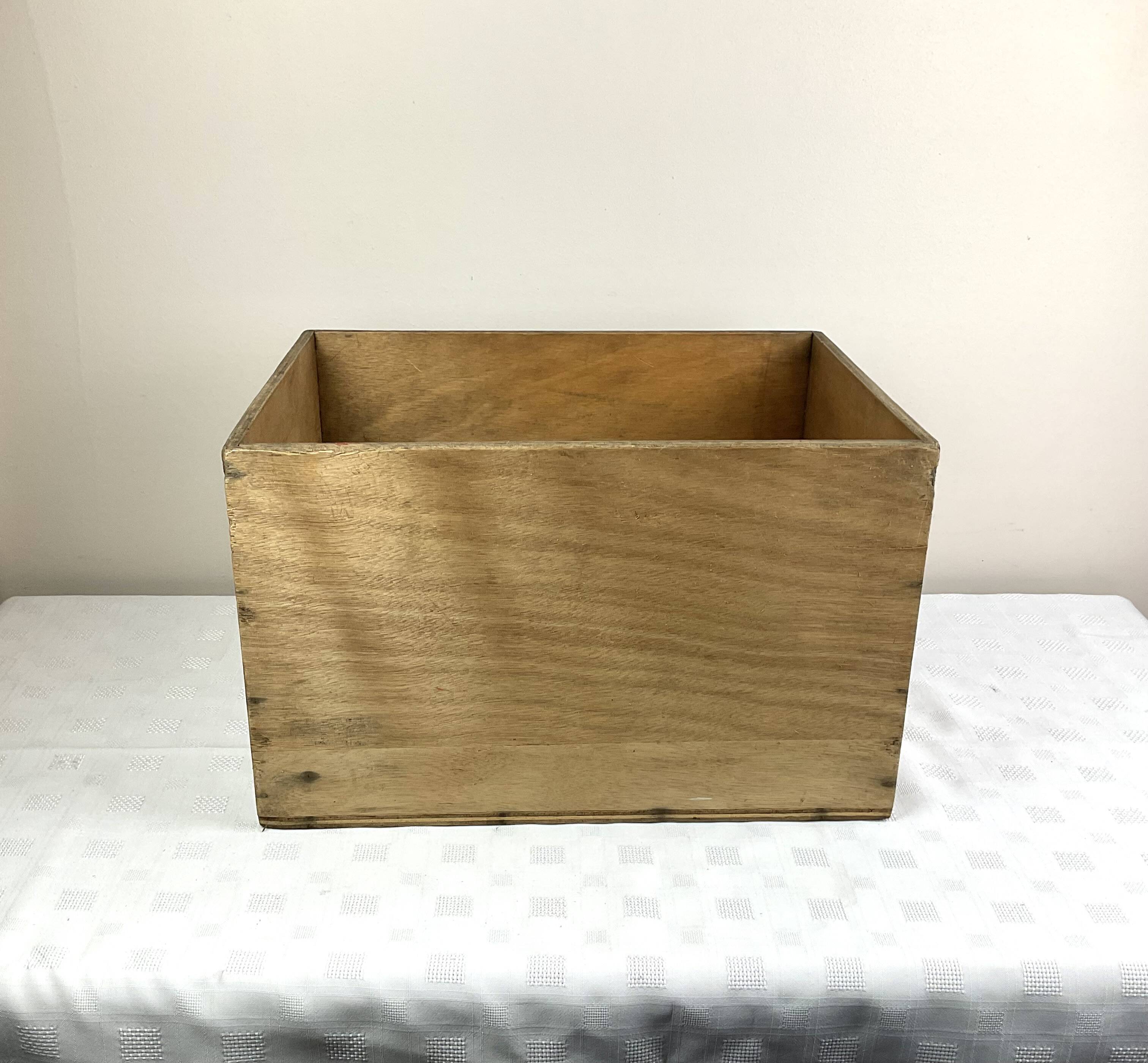 Old large wooden box