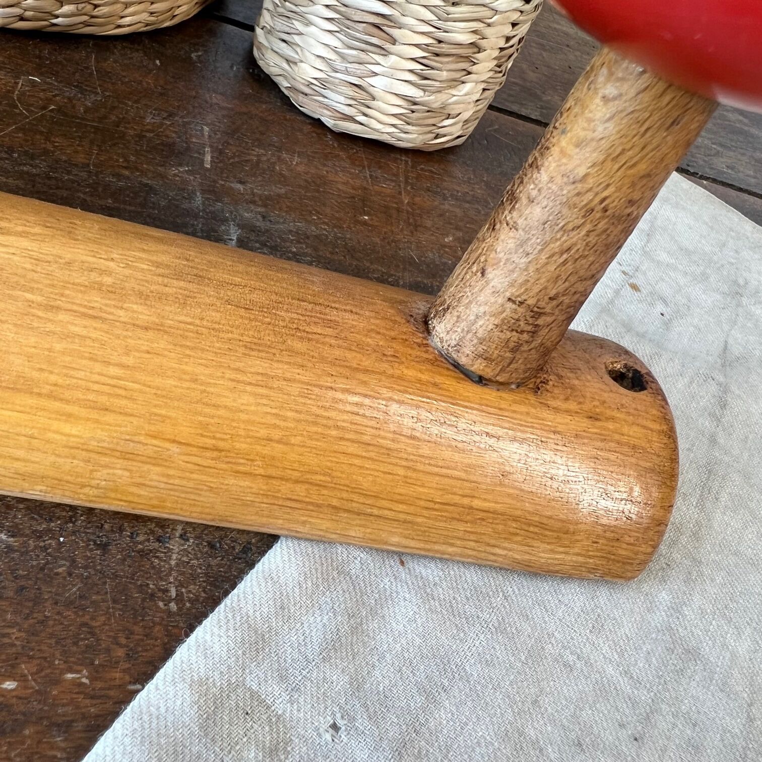 Vintage wooden hook "mushroom"