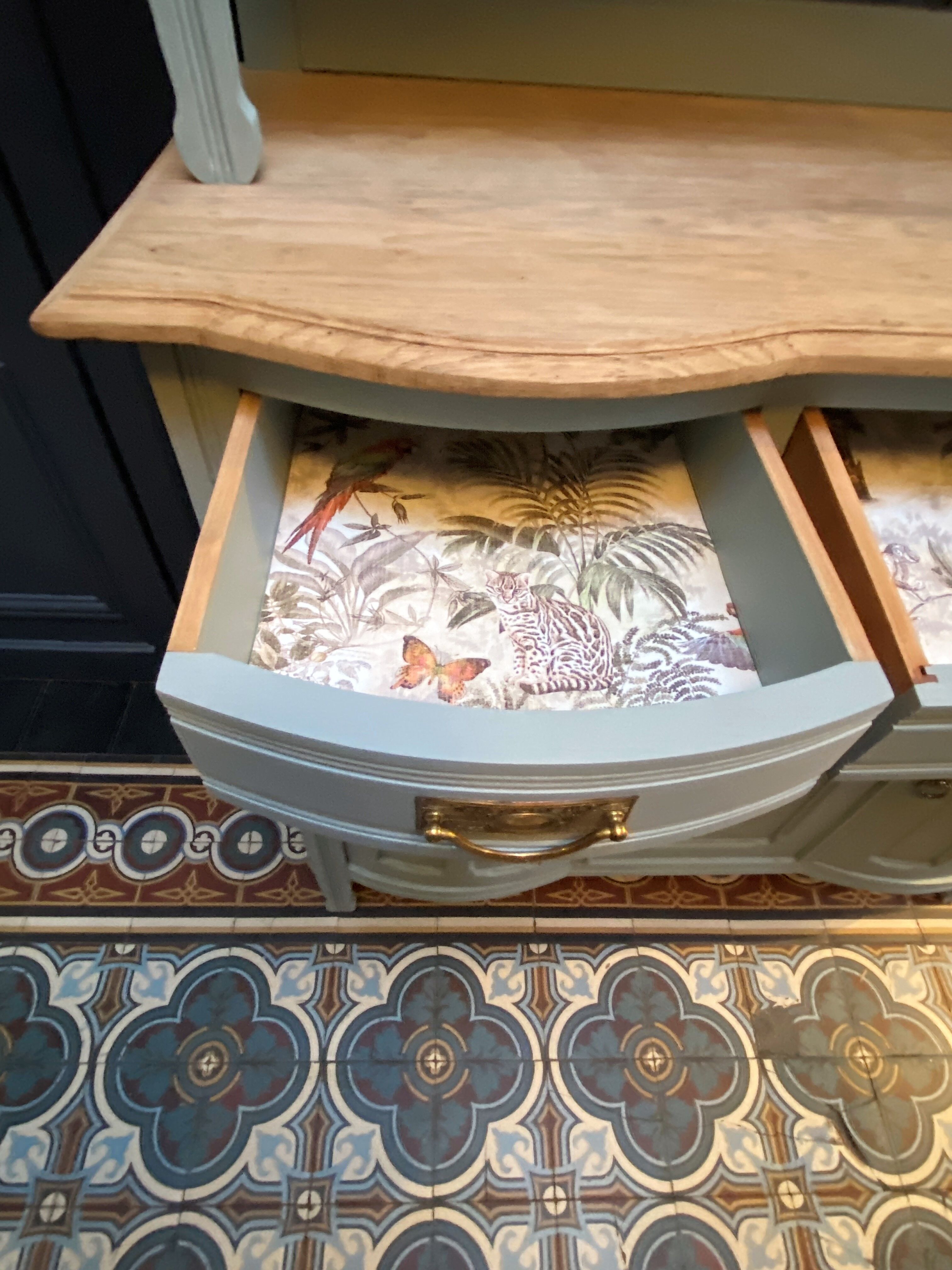 Two-body buffet cupboard