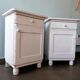 Pair of vintage wooden bedside tables