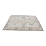 Bohemian hand knotted Oushak rug sku 3484