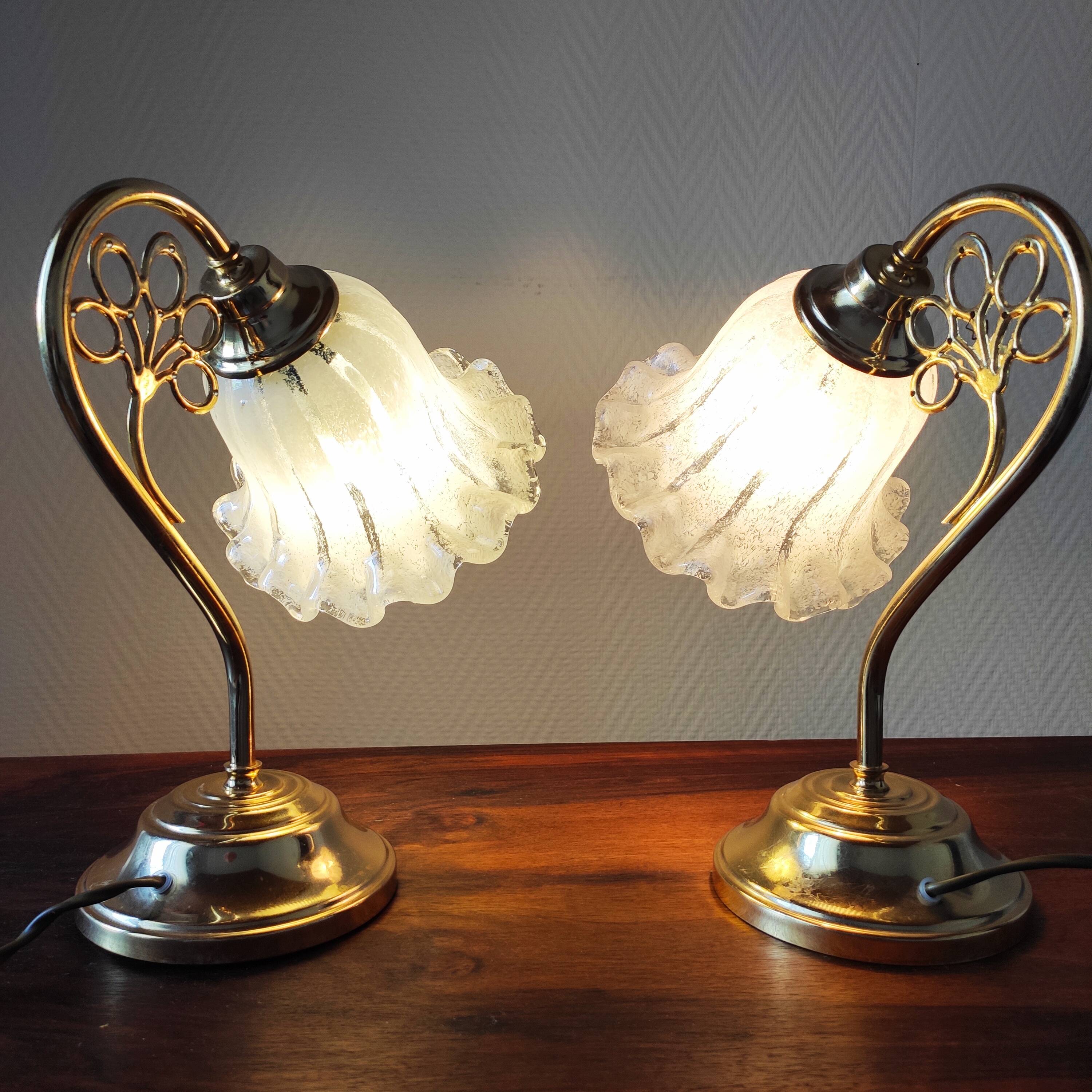 Paire de lampes vintage Italy