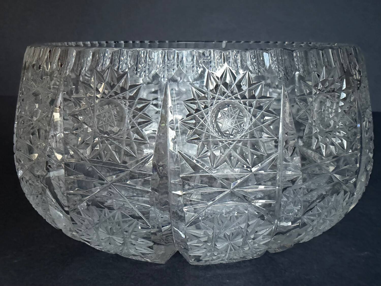 Cut crystal bowl