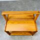 Scandinavian pine side table from the 1970s, foldable.