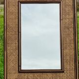 Vintage mirror, bamboo, cane and rattan, circa 1960's
