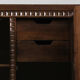 Vintage Spanish brutalist sideboard solid walnut wood 1960s
