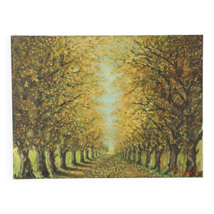 Tableau vintage sur toile,