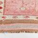 Light Pink & Brown Turkish Vintage Runner Rug, 94x328Cm