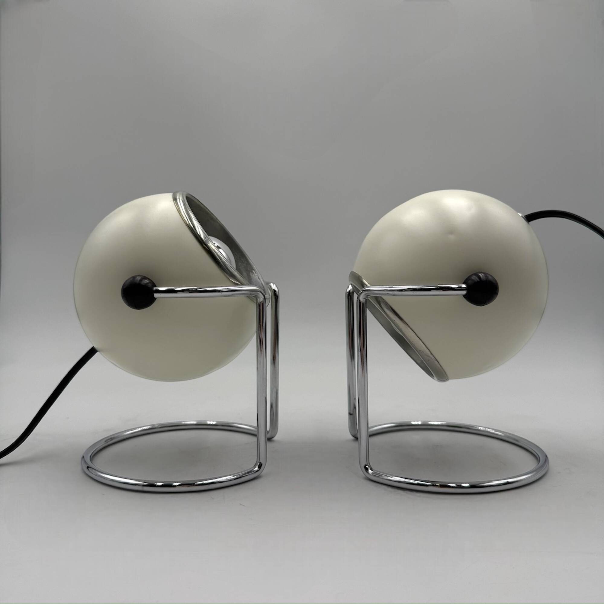 Pair of Vintage Eyeball Lamps Targetti Sankey, 1970s