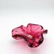Murano Coupe Flavio Poli Sommerso Rubies & Original Pilon 17cm 1960