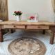 Farmhouse coffee table in oak