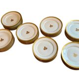 Service assiettes porcelaine de Paris Bourgeois Saint-Honoré 1880