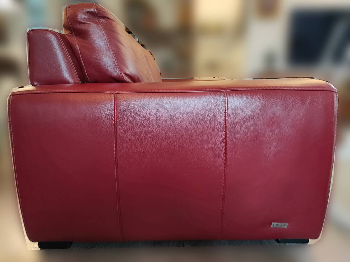 Red Leather Sofa