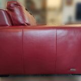 Red Leather Sofa