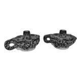 Pair of ceramic candlesticks Vallauris fat lava Keramik