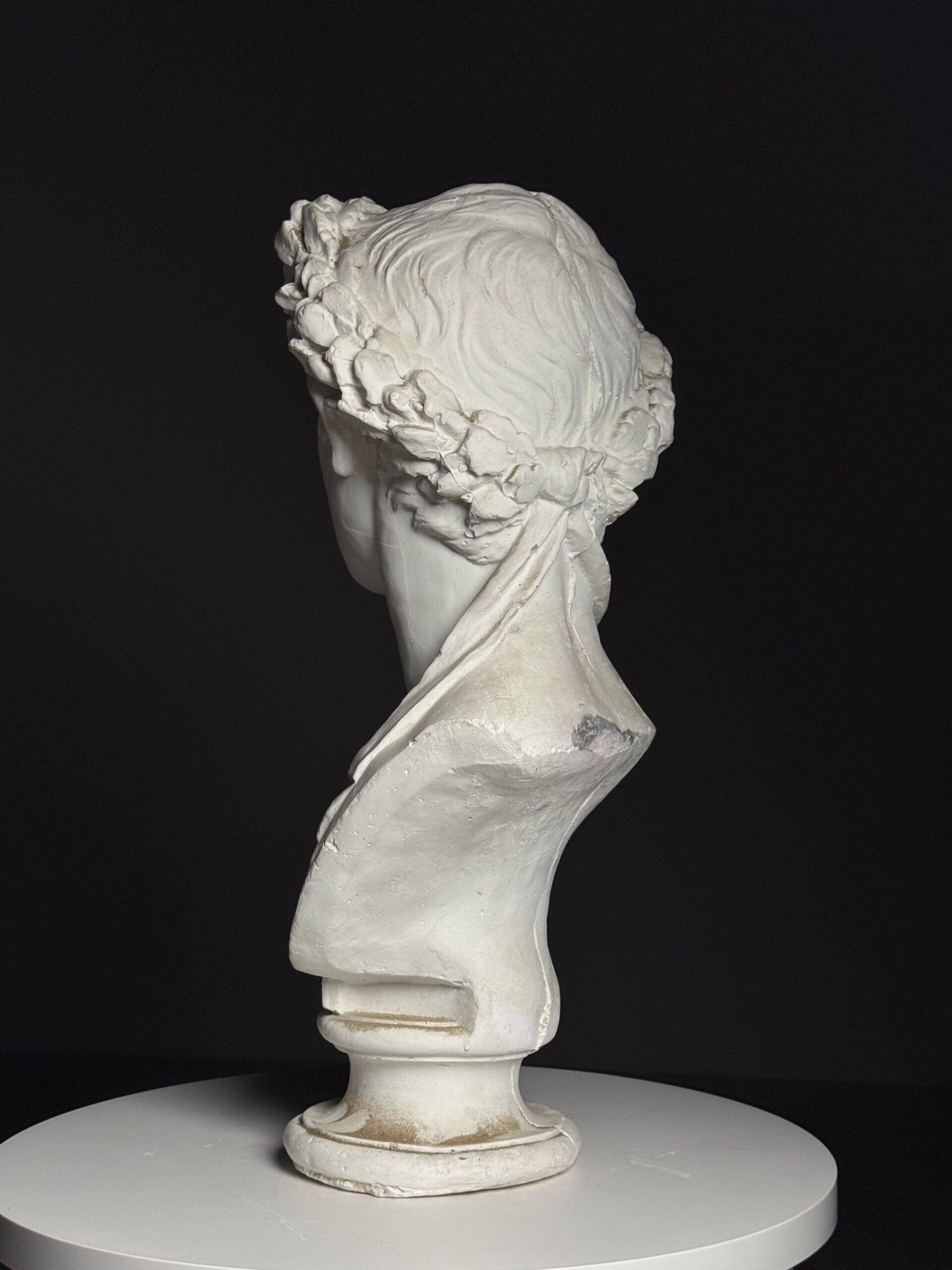 Buste en plâtre de l'empereur Auguste