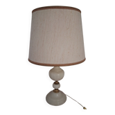Lamp with an onyx and brass base.