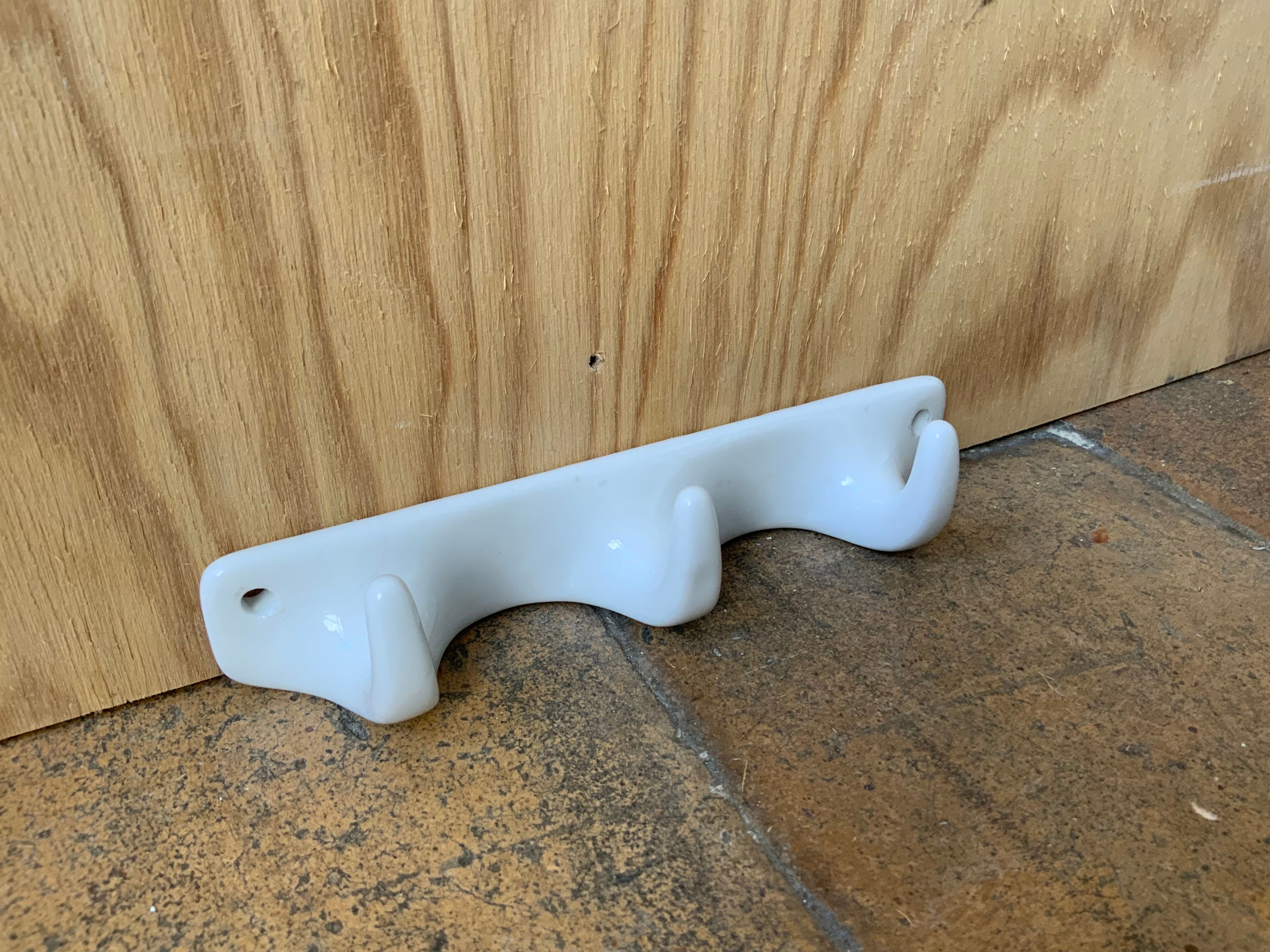 Ceramic hook or tea towel holder