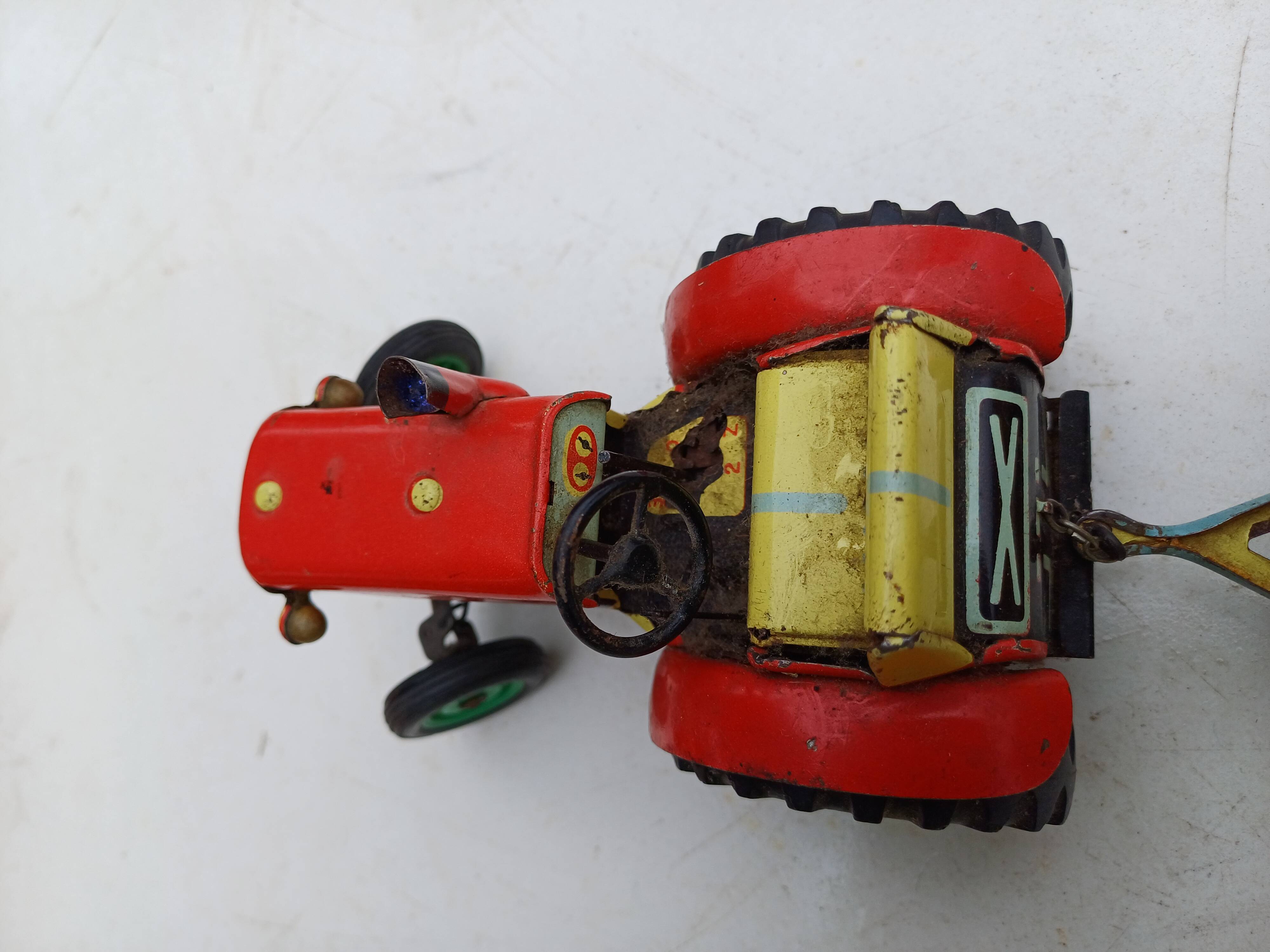 Friction metal tractor and trailer