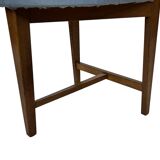 Vintage rare three-legged dining chair 1960s oak heart chair