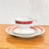 Trio, service de petit-déjeuner, New Look, Kahla Volkstedt, Allemagne années 1960.