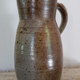 Handmade stoneware water pitcher
