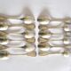 Lot of 12 classic silver-plated metal teaspoons 1900 Silversmith BOULENGER