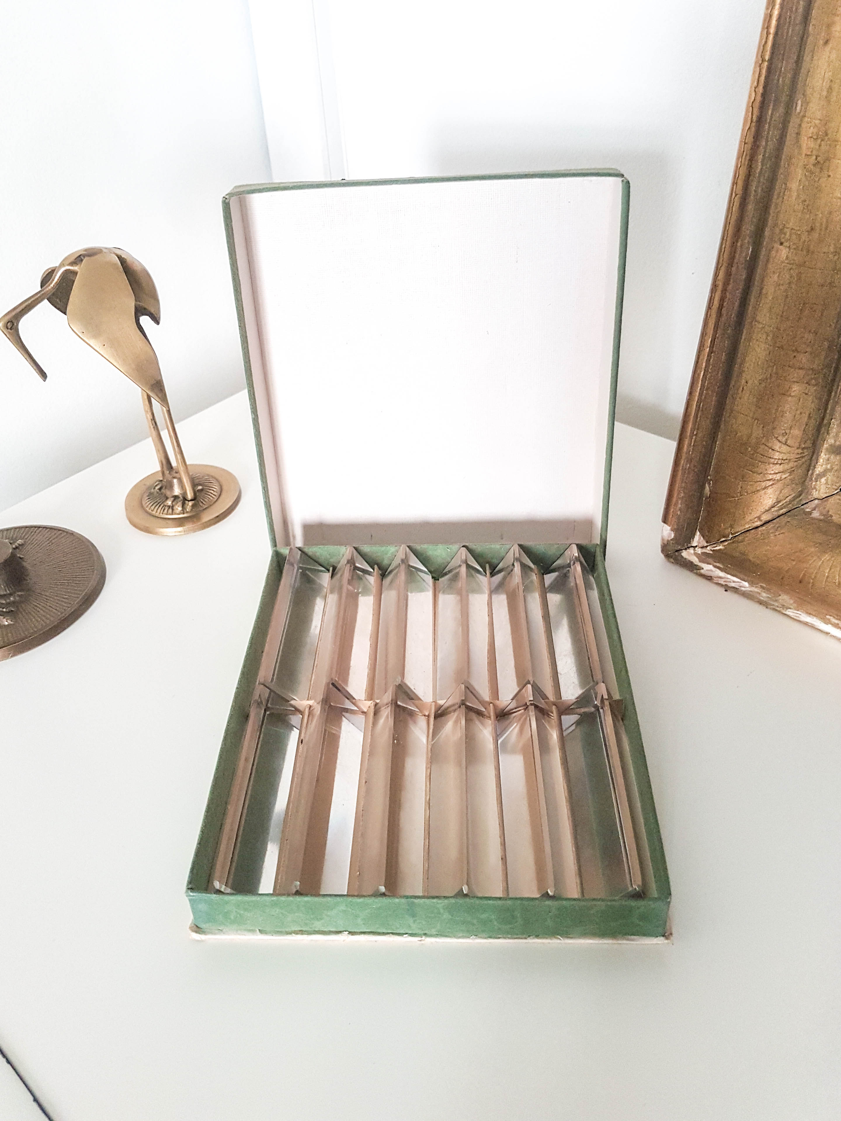 12 Baccarat crystal knife holders