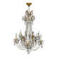 Antique crystal chandelier with floral details 1910