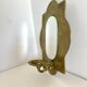 Vintage  Brass Wall mirrored Candle Sconce