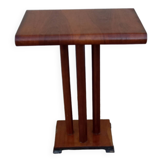 Vintage art deco console side table pedestal table