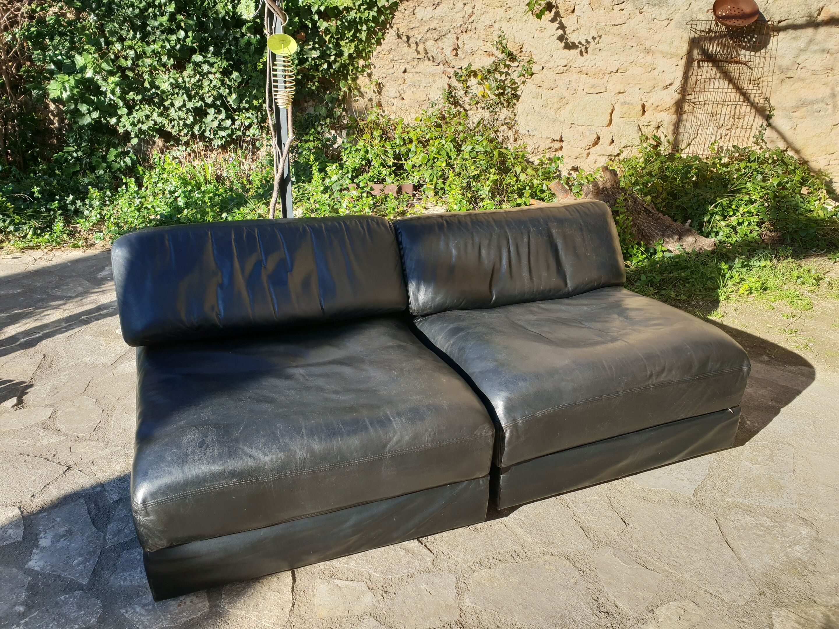 Pair of drivers in black leather