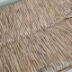 Wooden entrance bench and vintage straw 90 cm