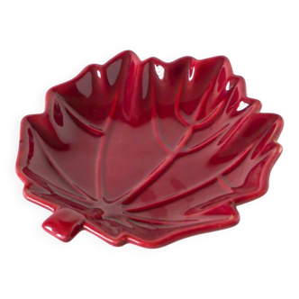 Ceramic leaf tray, Bordeaux, 1970