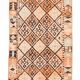 Navy Blue Super Soft Modern Vintage Runner Rug, 83x371Cm