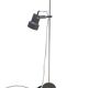 Floor lamp, graphite grey, metal, Germany, 1970s.