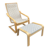 Armchair and footrest set by Noboru Nakamura for IKEA
