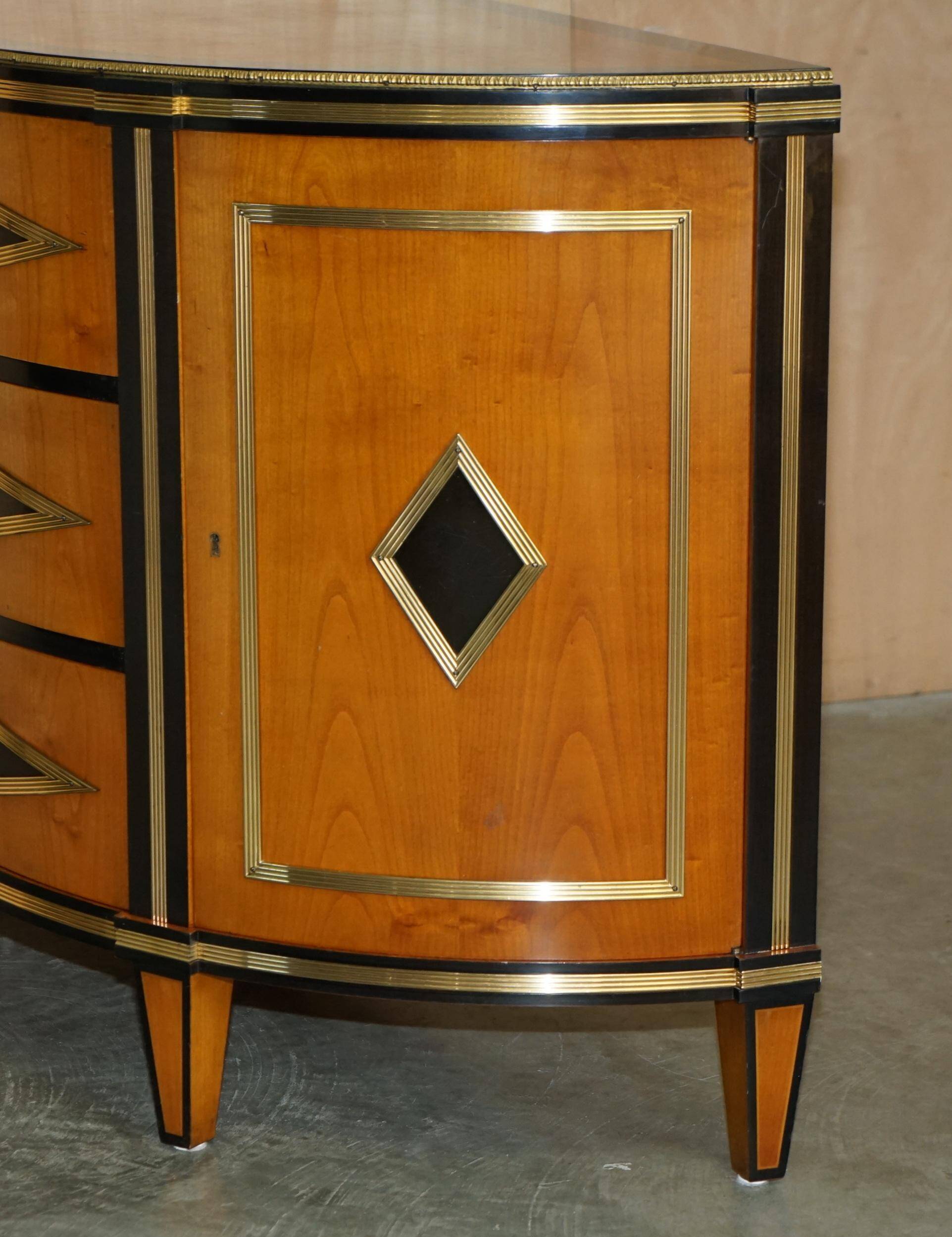 Buffet Demi-lune Satinwood & Laiton Colombo Mobili