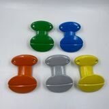 Set of 5 aluminum coat hooks