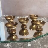 Small brass glasses - vintage